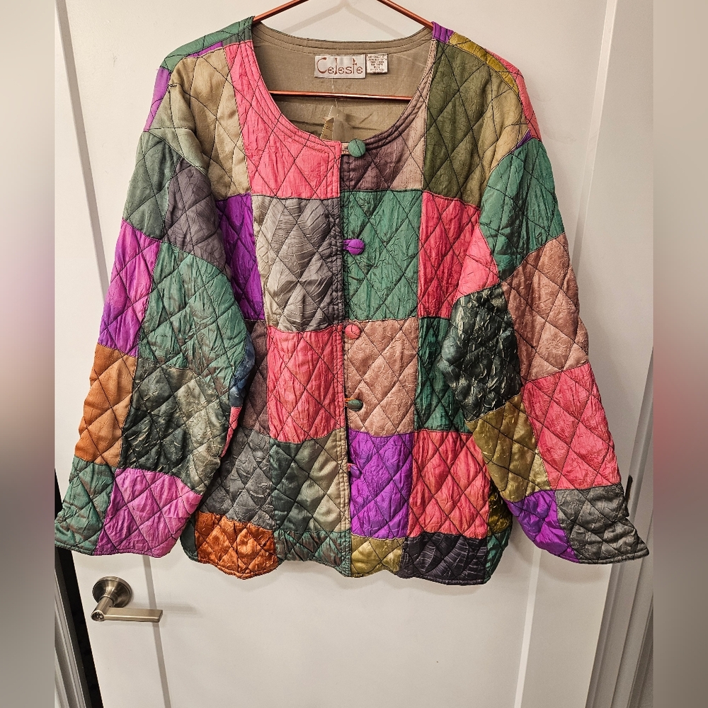 Vintage - NWT Rare Boho "Celeste" Patchwork Jacket Blazer - Size M/L
